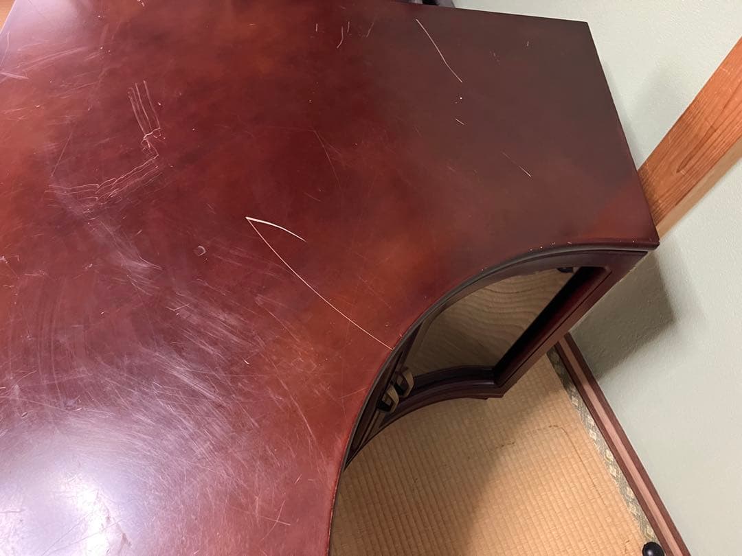 カリモク　コーナーキャビネット　アンティーク　古民家 家具　コーナーボード