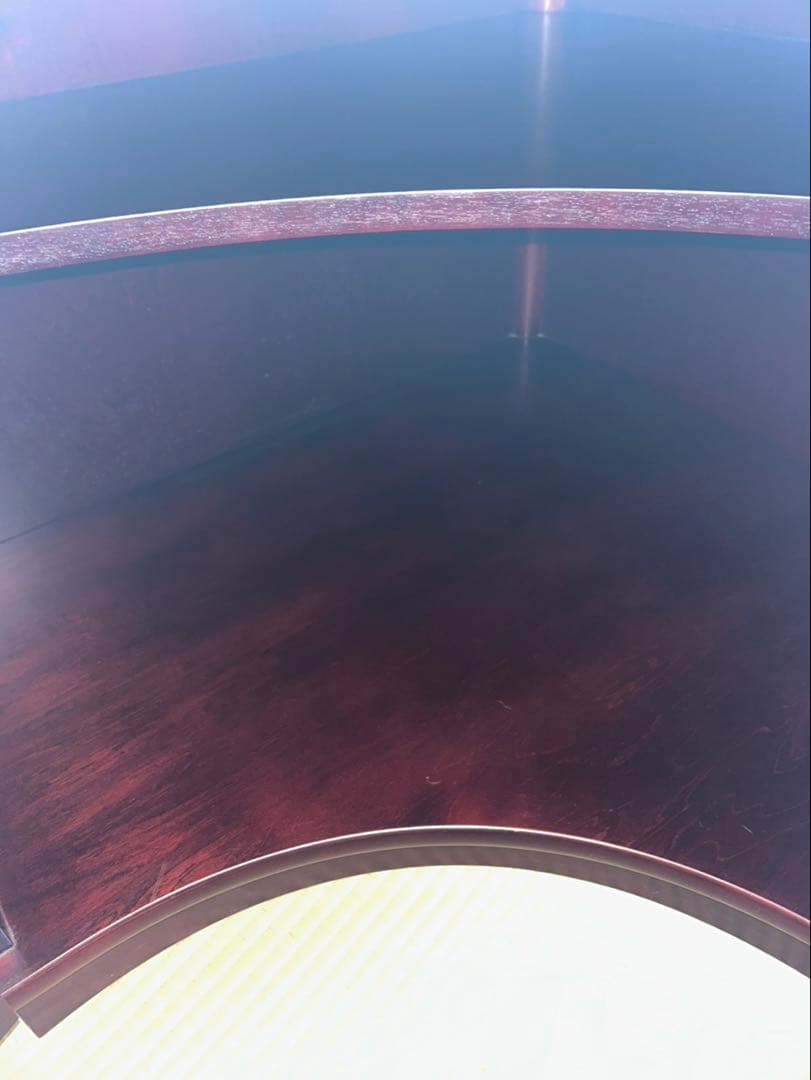 カリモク　コーナーキャビネット　アンティーク　古民家 家具　コーナーボード