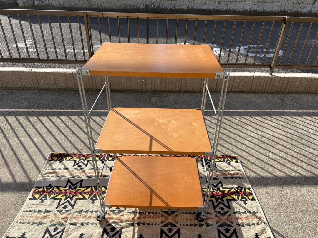 【中古・使用感有り】 無印良品 スチールユニットシェルフ 小　棚板合板製