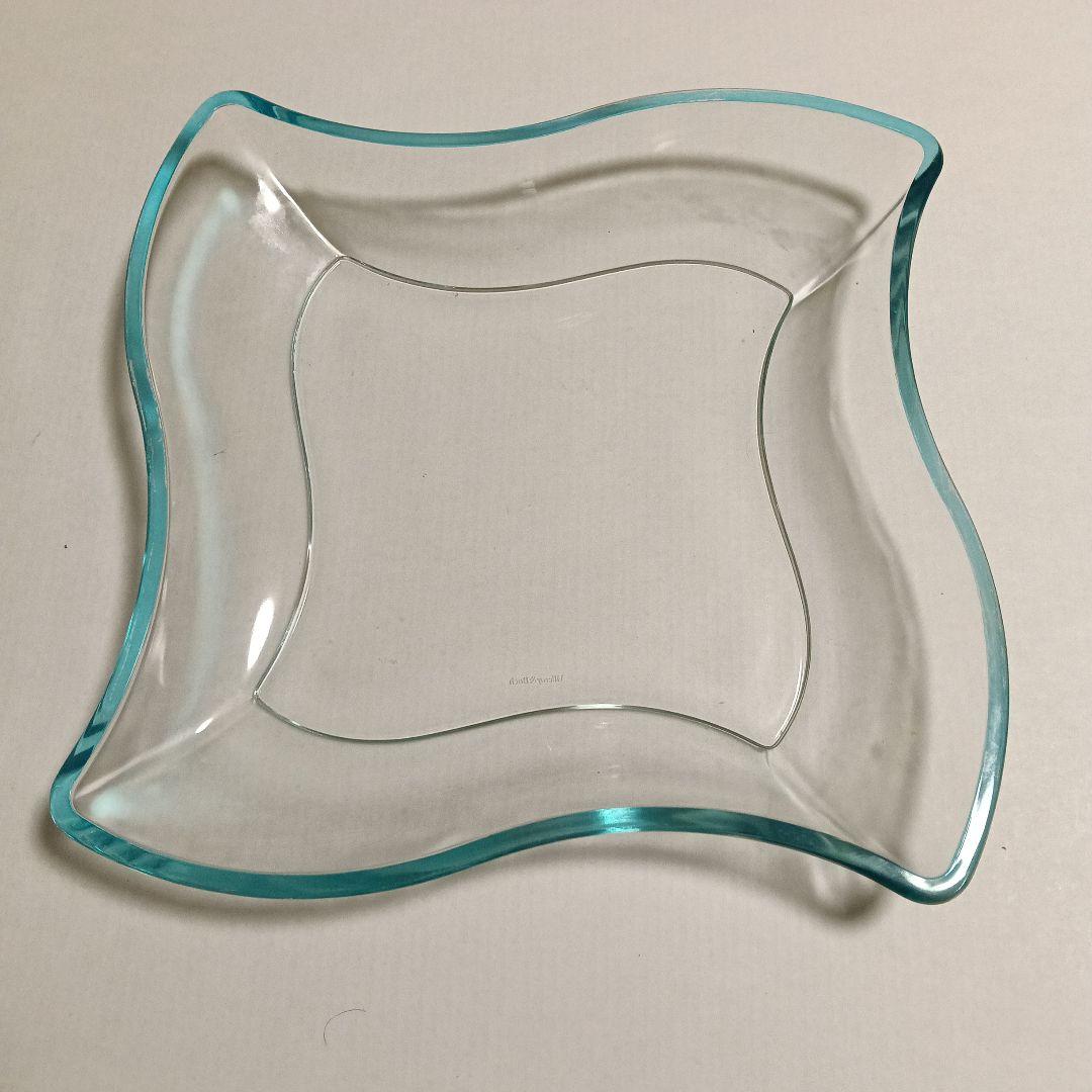 ビレロイボッホクリスタル ガラスプレート【ニューウェーブ】　4枚　大