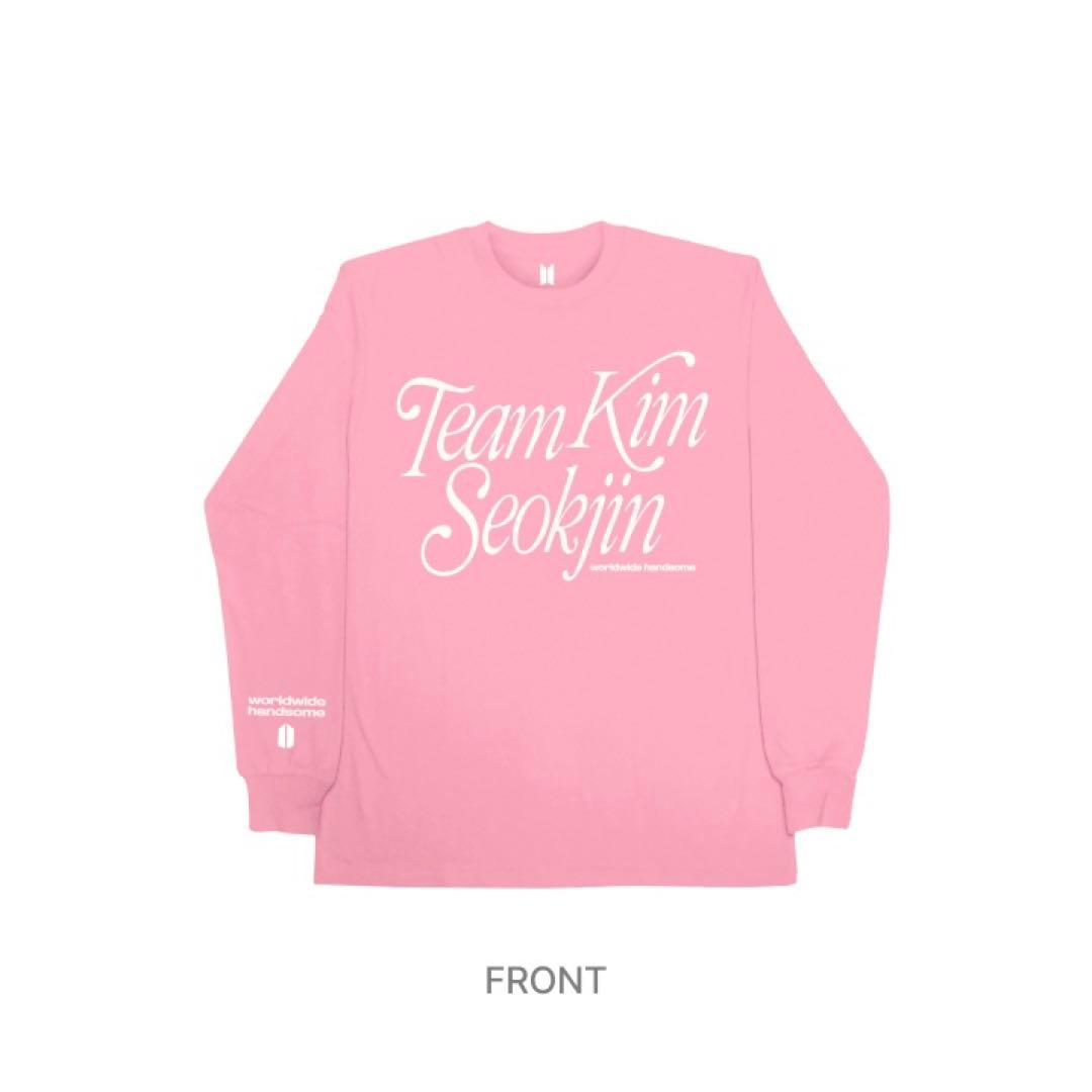 BTS jin ジン ロンT ピンク M
