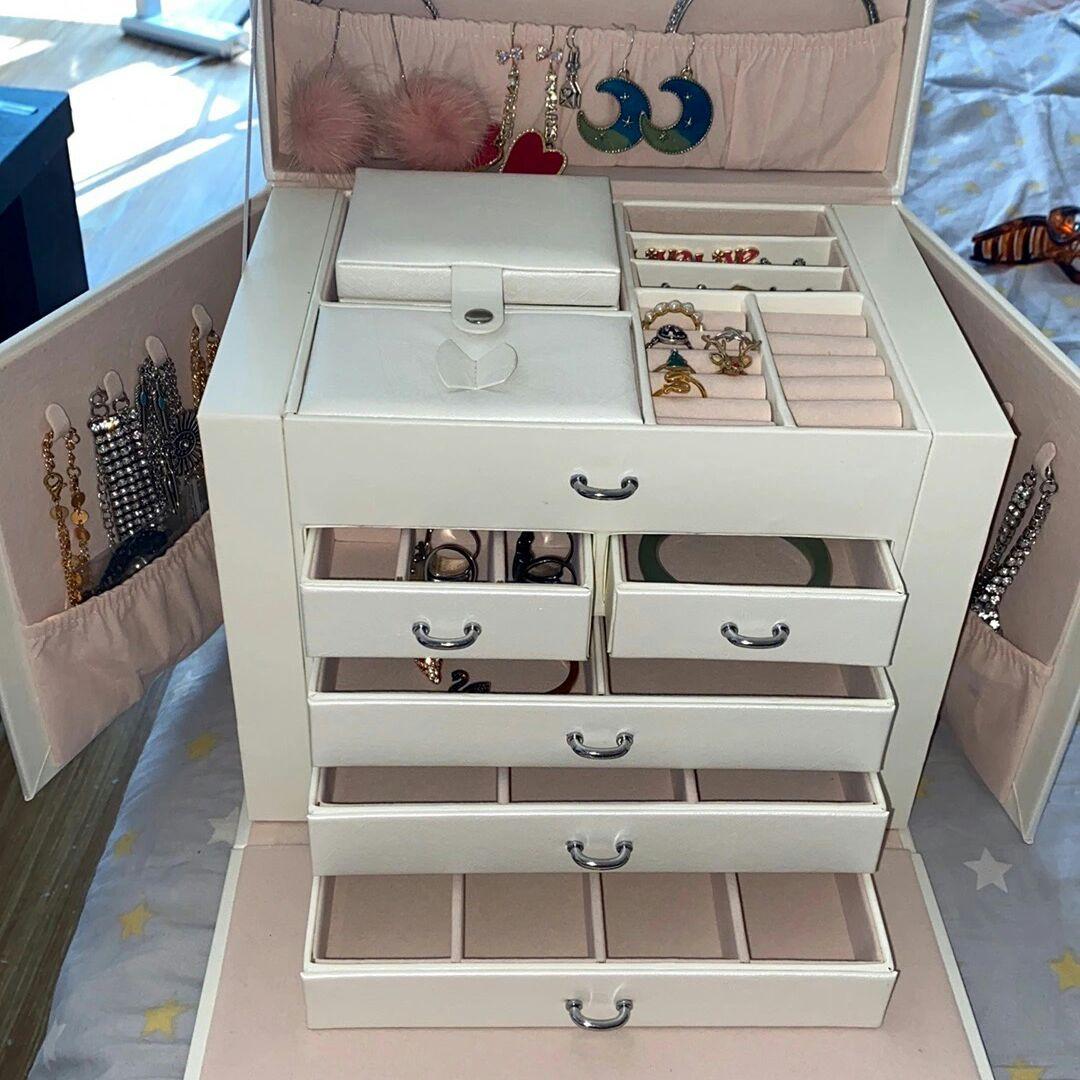 収納 6段 ジュエリーボックス 大容量 アクセサリーケース8sf