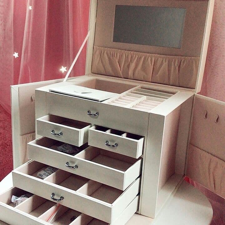 収納 6段 ジュエリーボックス 大容量 アクセサリーケース8sf