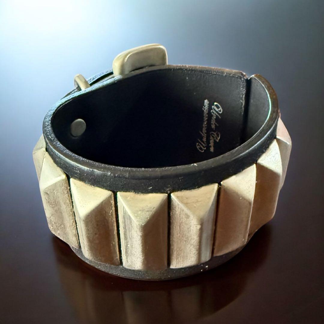 under cover レザー ブレスレット スタッズバングル