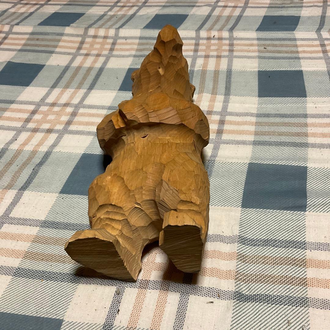 砂澤一雄（砂澤ビッキ氏の実弟）未完成熊立像　【激レア、巨匠の作品】