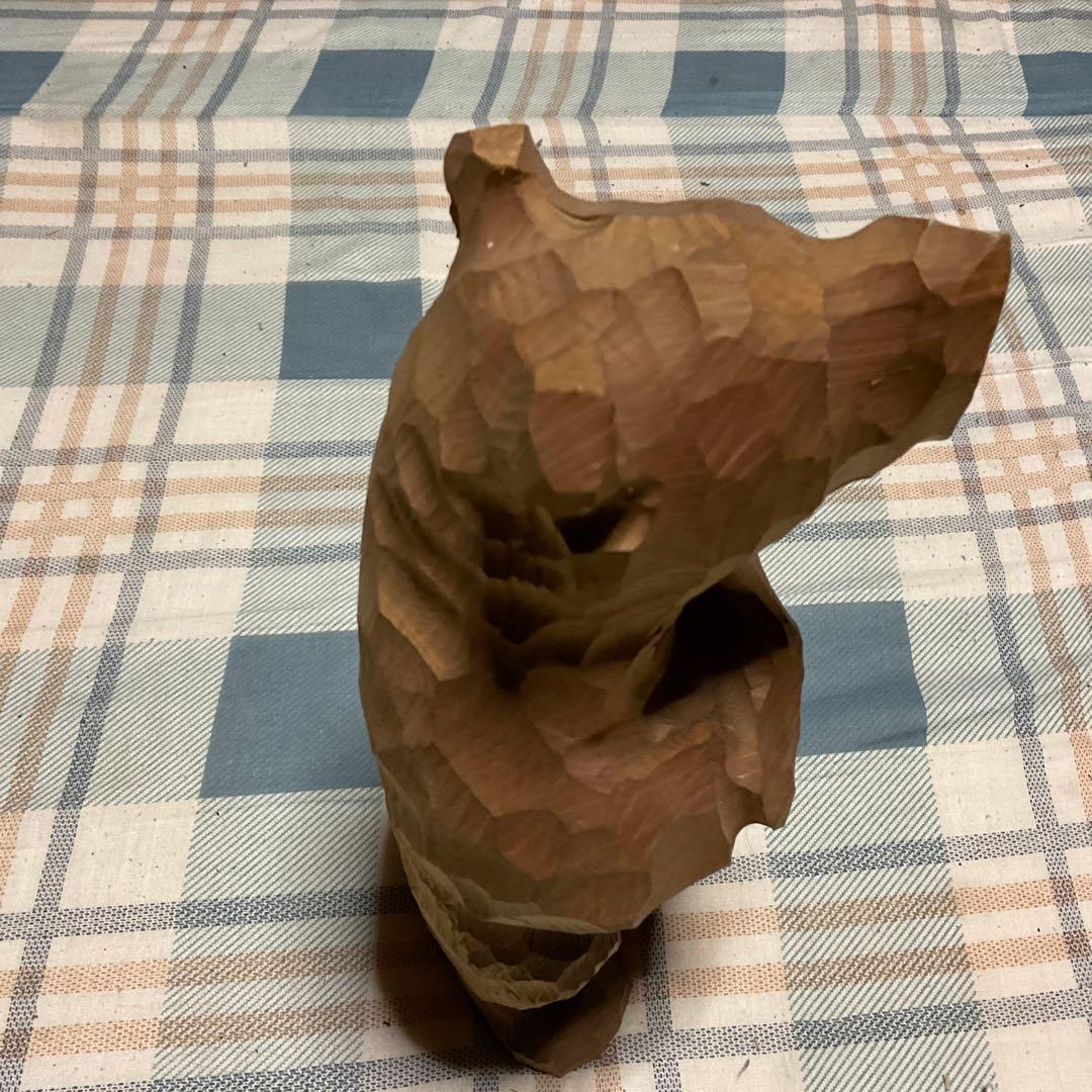 砂澤一雄（砂澤ビッキ氏の実弟）未完成熊立像　【激レア、巨匠の作品】