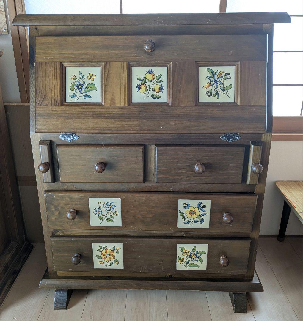 角煮☆ ACTUS スペイン製　ライティングビューロー北欧　チェスト