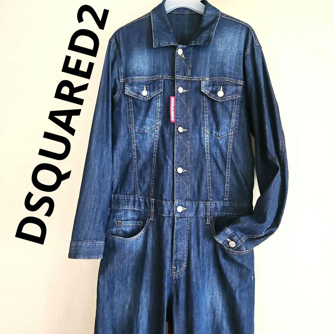 美品⭐ディースクエアード デニムオールインワン36ツナギジャンプスーツジーンズ