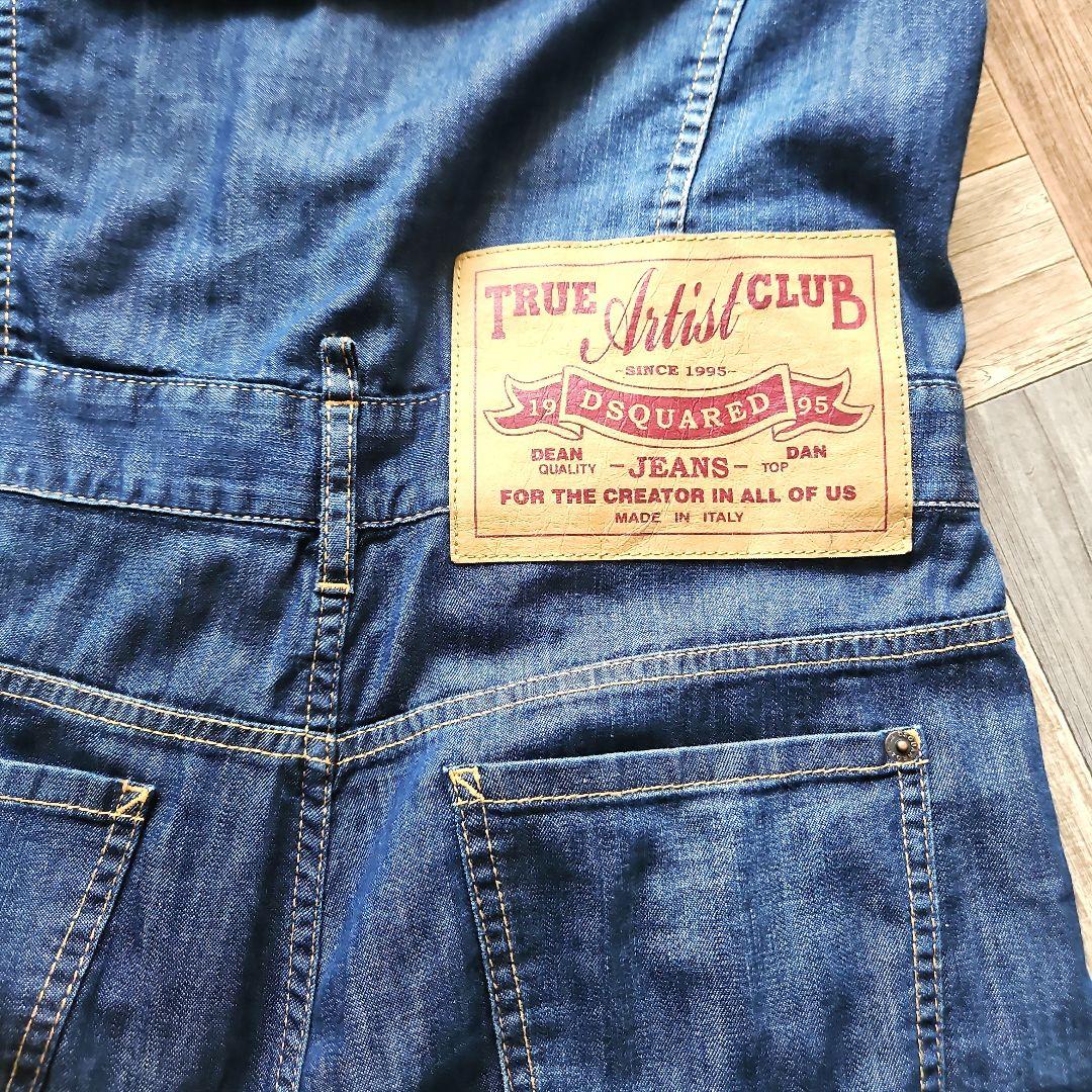 美品⭐ディースクエアード デニムオールインワン36ツナギジャンプスーツジーンズ