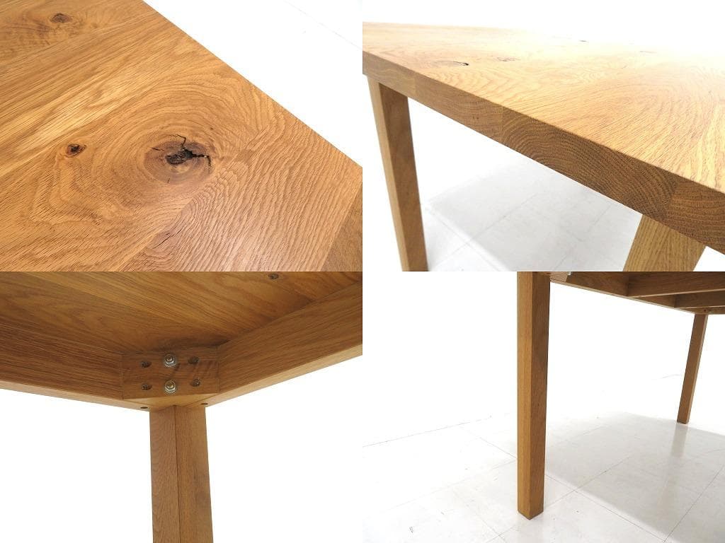 展示品　無印　オーク材　リアルファニチャー　ダイニングテーブル　デスク　机