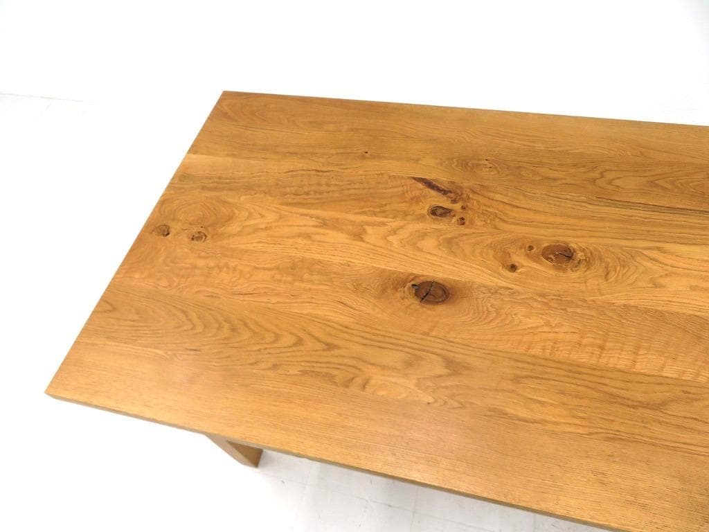 展示品　無印　オーク材　リアルファニチャー　ダイニングテーブル　デスク　机