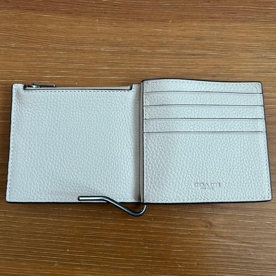 コーチ COACH マネークリップ（ホワイト）