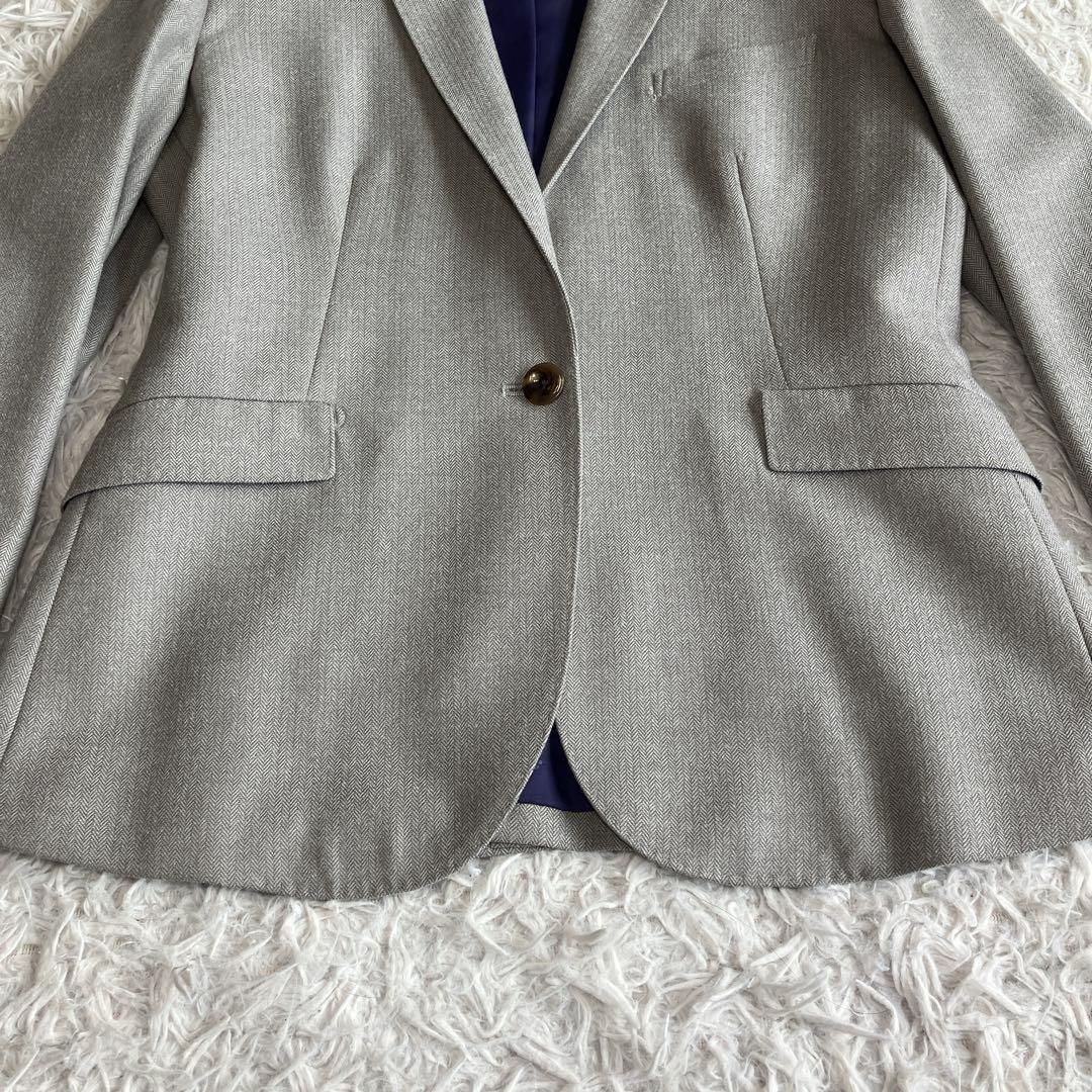 極美品 ORIHICA レディーススーツ 3点セット ライトグレー