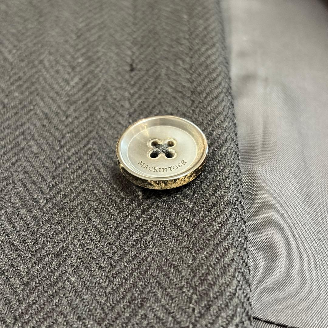 【ヘリンボーン】マッキントッシュ チェスターコート へリンボーン ウール