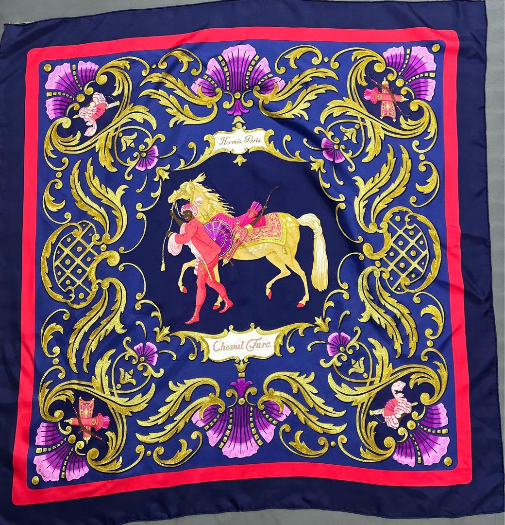 HERMES エルメス　カレ90 トルコの馬　Cheval Turc スカーフ