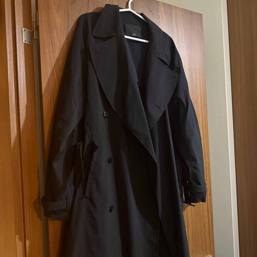 ES:S ブラック トレンチコート　サイズ3