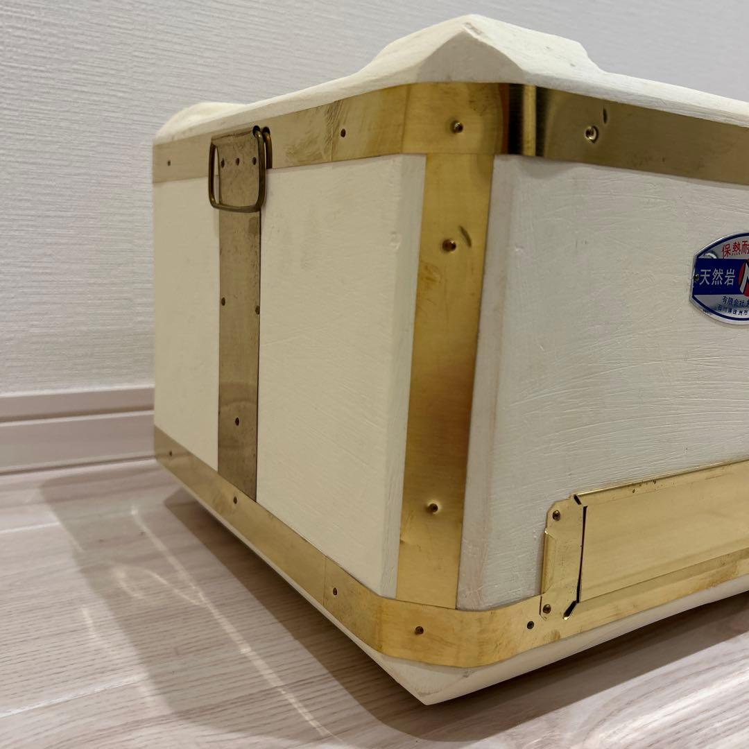 美品　丸和工業天然岩M切出コンロ