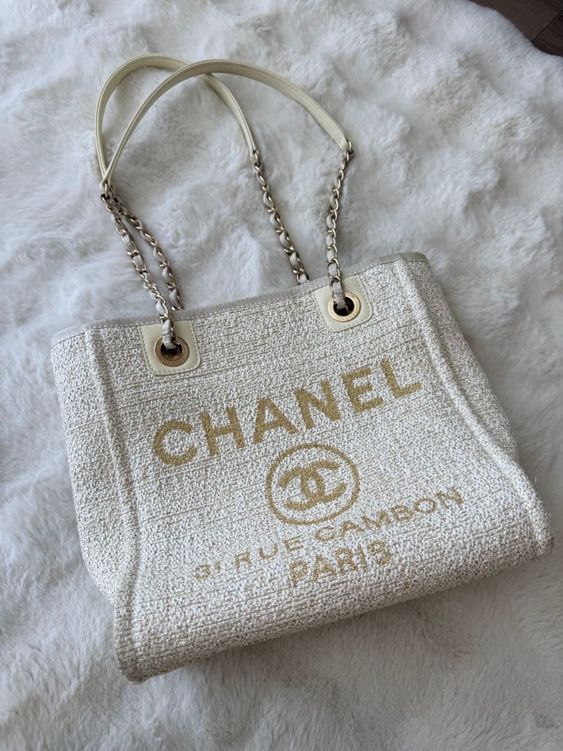 みーたん　美品　シャネル CHANEL ドーヴィル PM トートバッグ