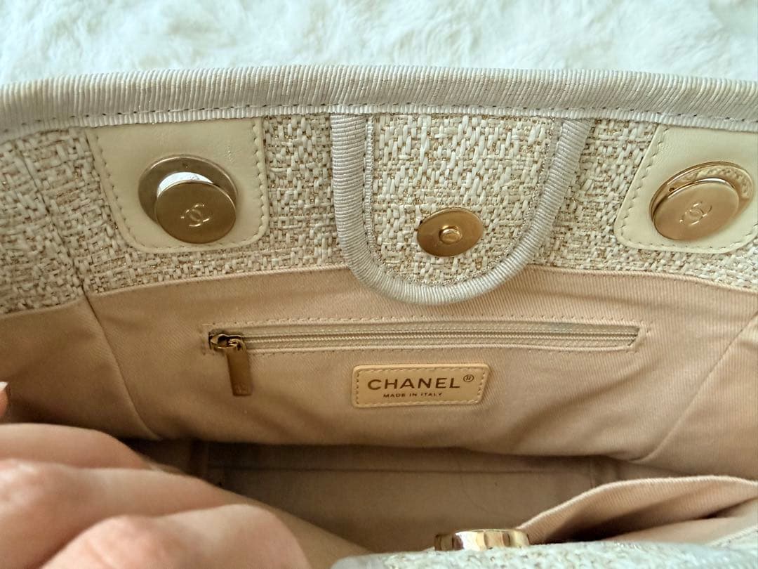 みーたん　美品　シャネル CHANEL ドーヴィル PM トートバッグ