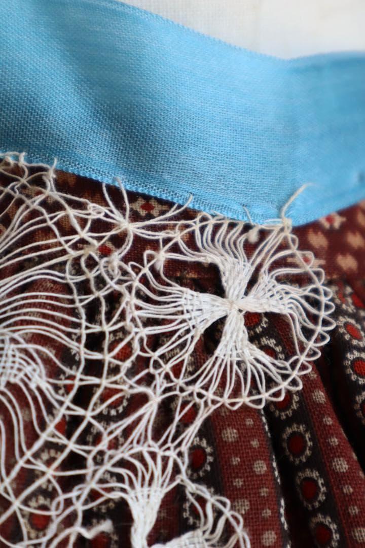 エプロン・三角巾 1930s Hand Made Tenerife Lace Half Apron