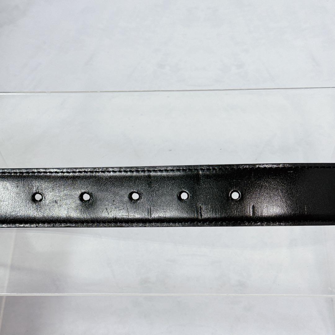 BVLGARI ブルガリ ベルト サフィアーノレザー　シルバーバックルロゴ 美品