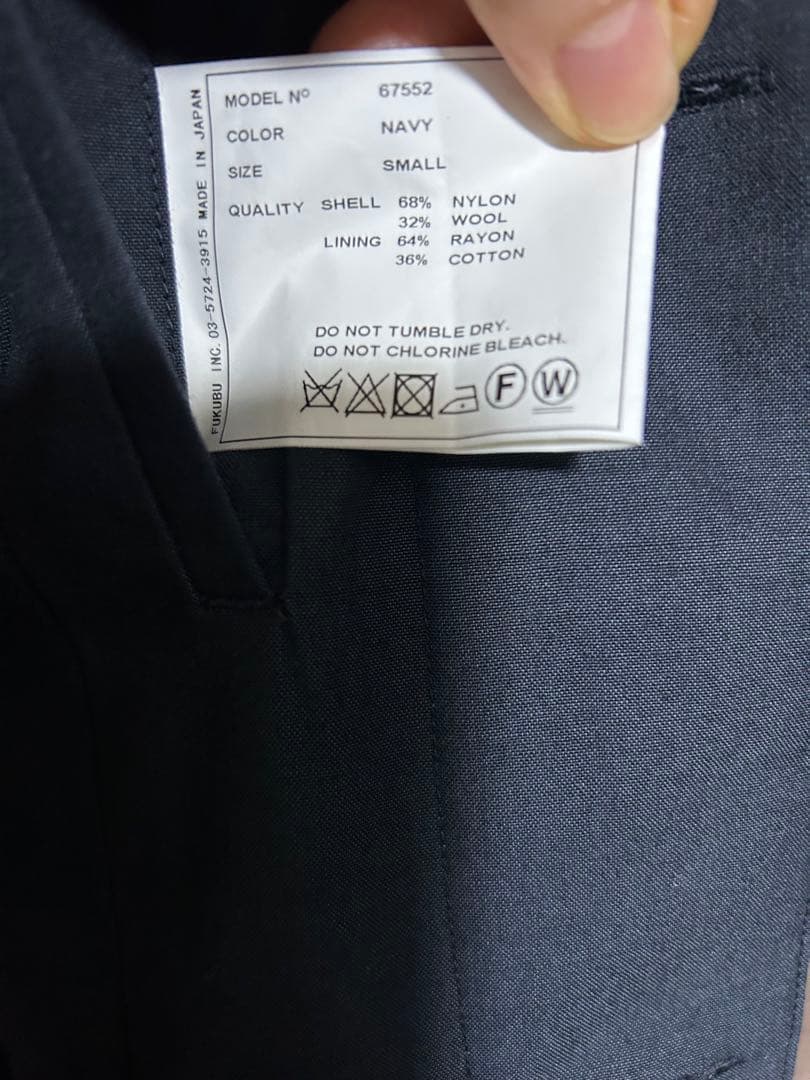 YAECA ステンカラーコートNAVY ロング