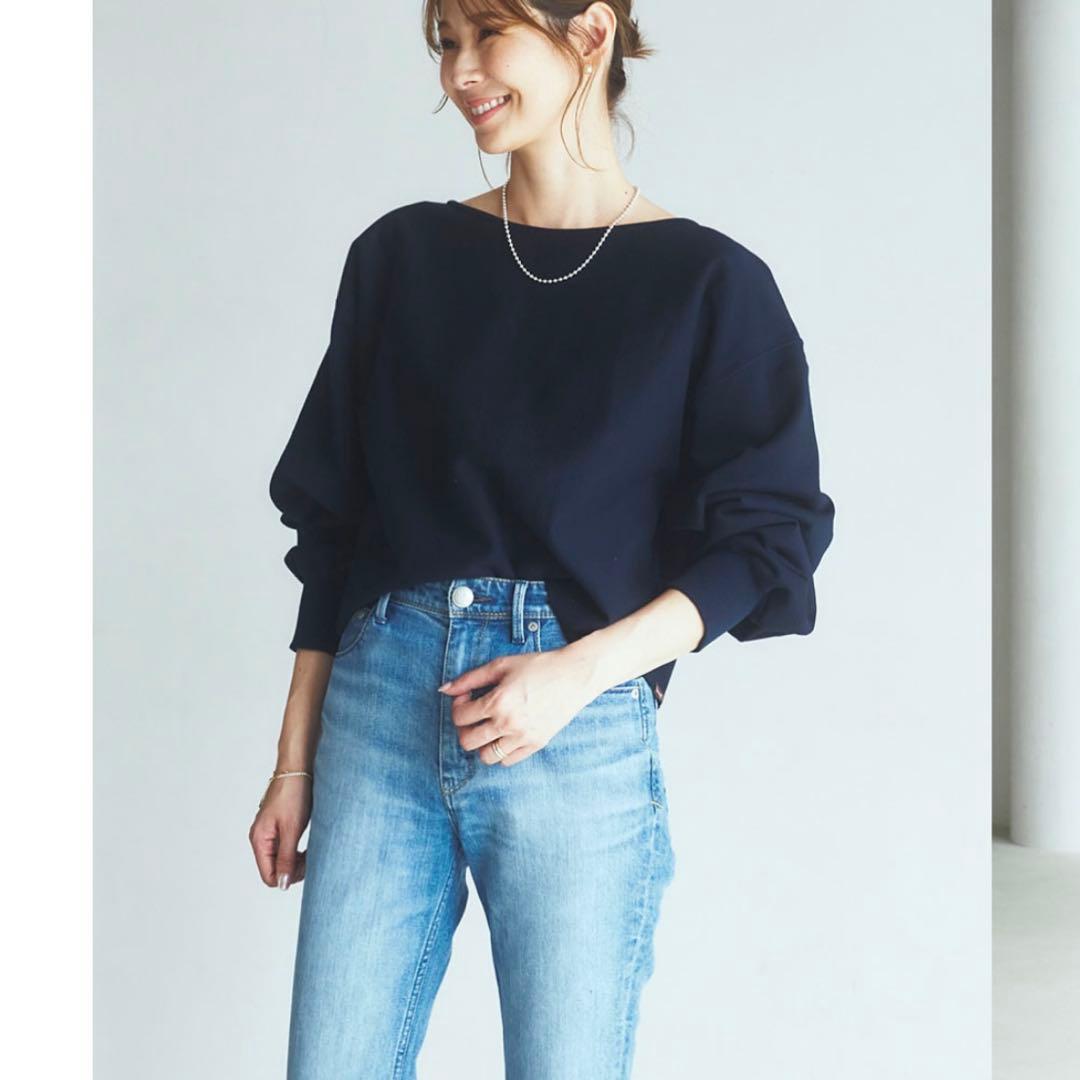 美品✨YANUK ヤヌーク セミフレアデニムパンツ ハイウエスト カットオフ