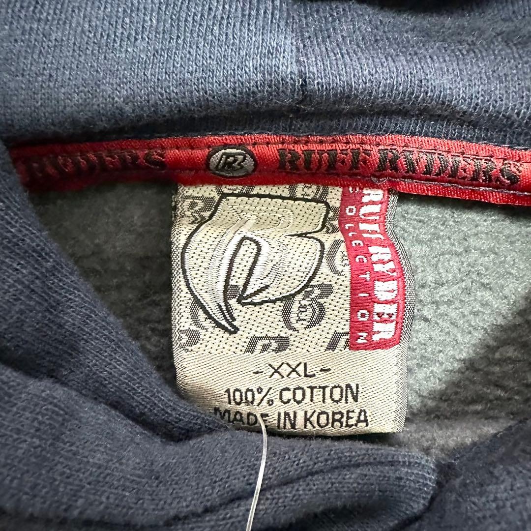 【タグ付き】RUFF RIDERS プルオーバーパーカー ネイビー サイズXXL