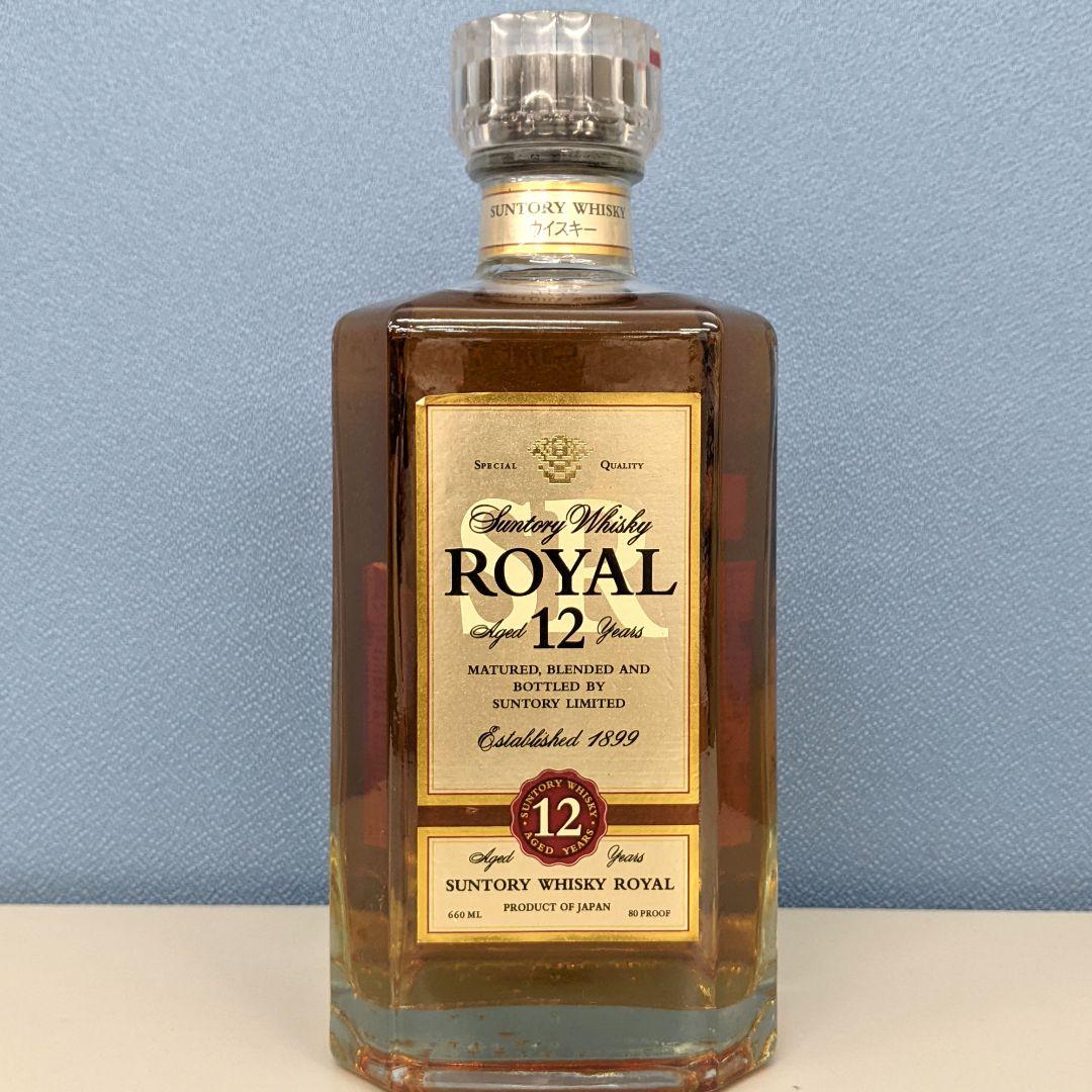 サントリーローヤル12年　スリムボトル　660ml 40％　古酒未開栓　箱なし②