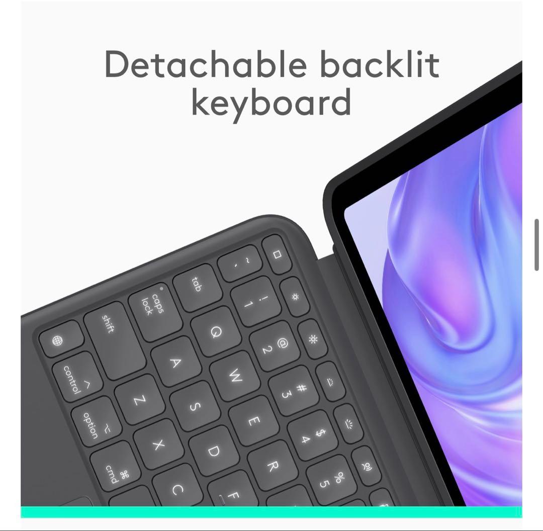Logitech Combo Touch iPad Pro 英語配列 M4 美品
