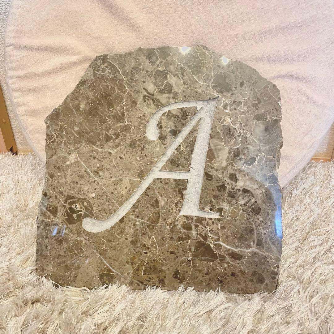 イタリア産天然石×アルファベットデザイン 《ラグジュアリー天然石》　9つセット