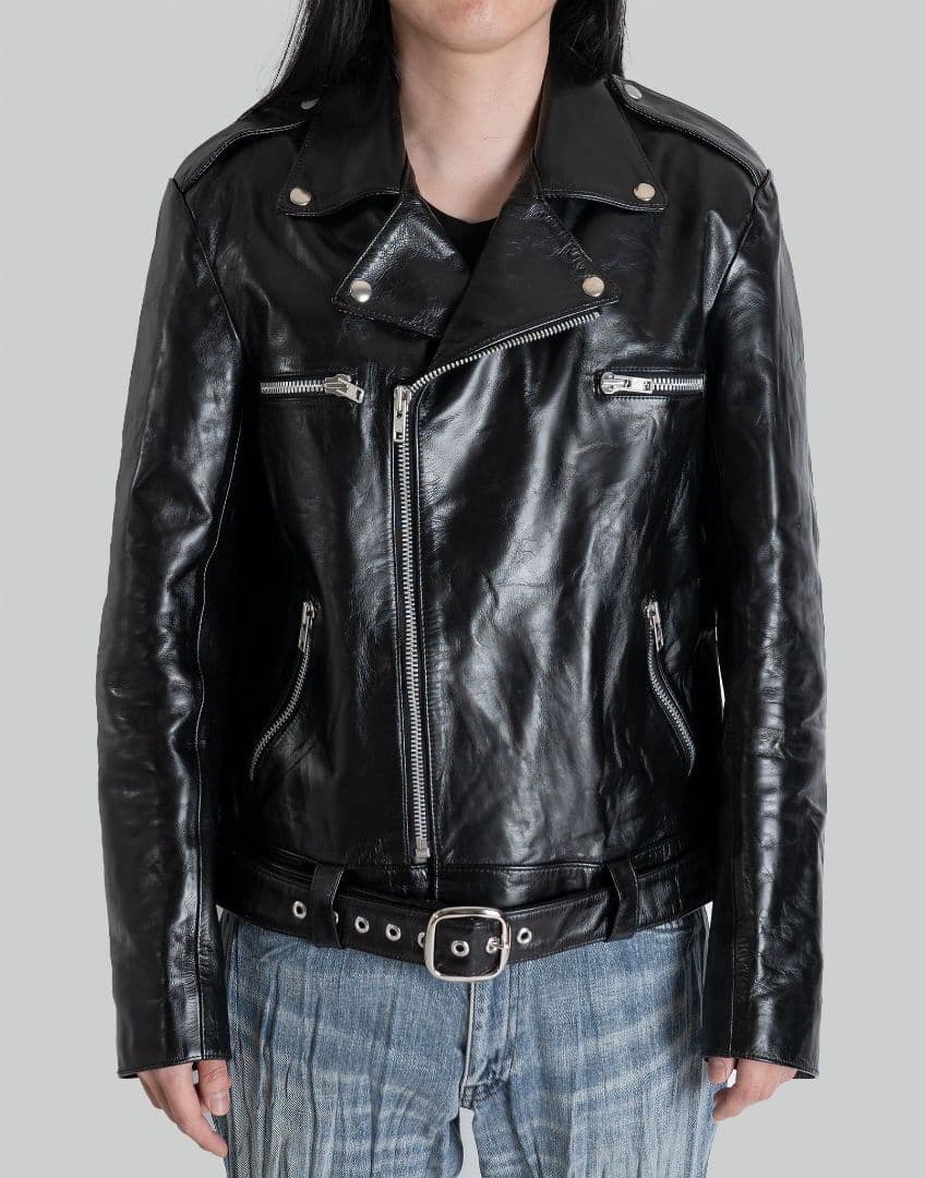 blackmeans 23SS カウレザー ダブルライダースジャケット