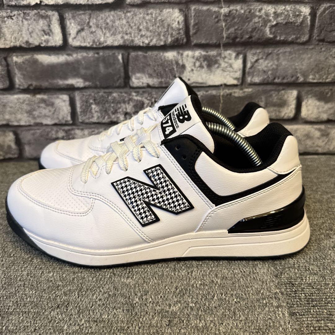 ニューバランス 574 レディース ゴルフシューズ ホワイト 24cm