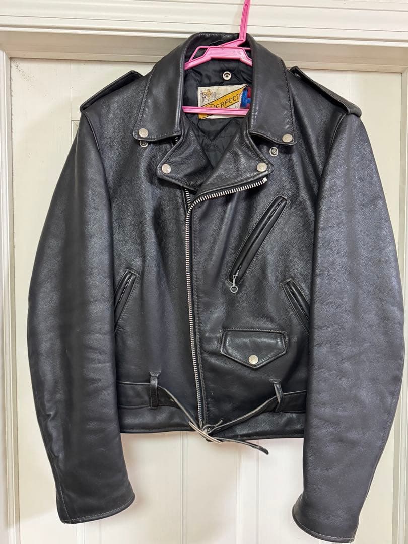 募*様 Schott Perfectoライダース レザージャケット 黒　36 M