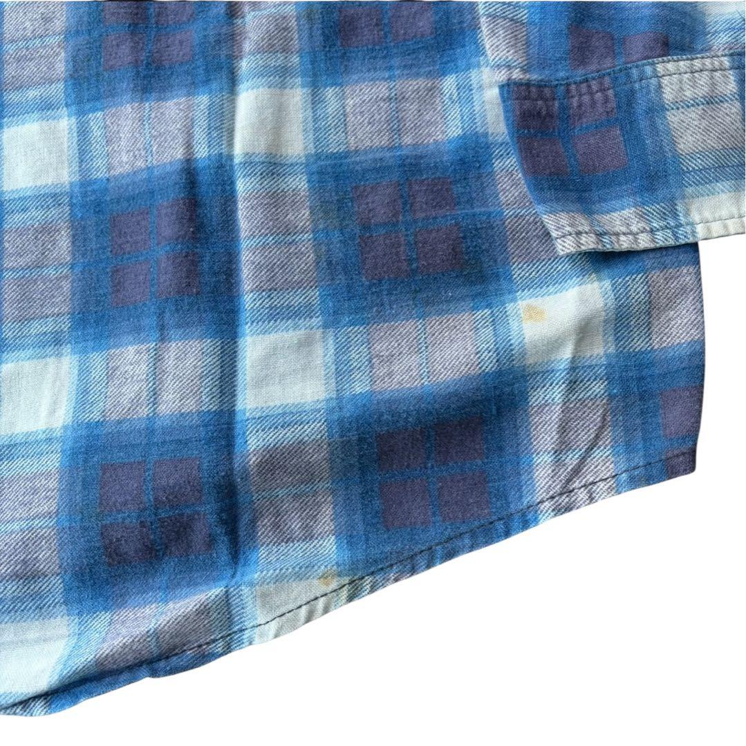 H*中様 50s JC.Penny プリントネルシャツ ヴィンテージ 希少 レア