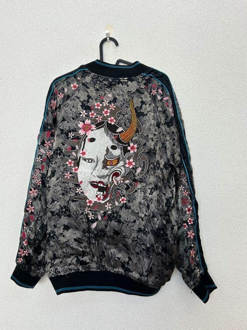 大人気　花旅楽団 雅結シリーズ リバーシブル スカジャン 刺繍 和柄　Lサイズ