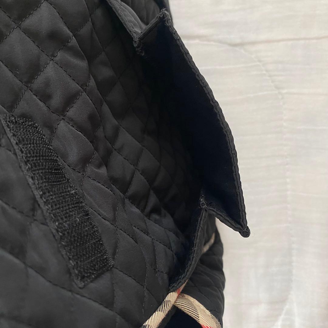 【美品】BURBERRY マザーズバッグ 衛生的なフラップ式 ショルダーバッグ