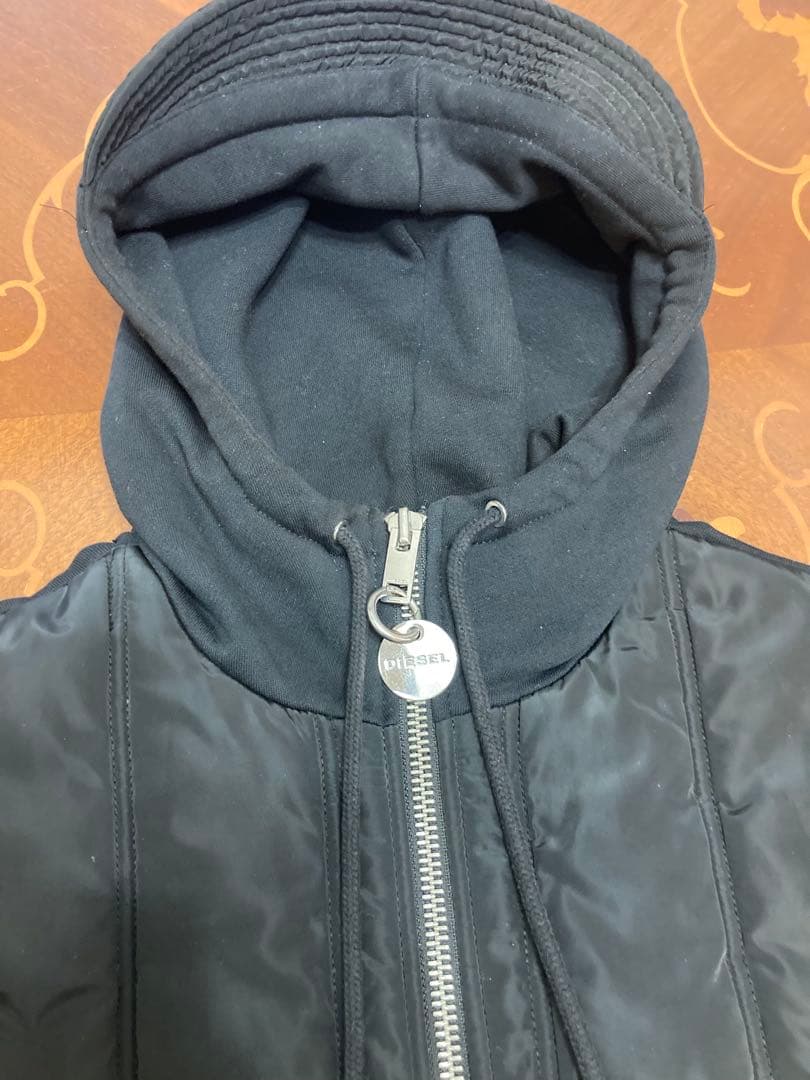 DIESEL ハイブリッド　パーカー　ジャンパー　ブルゾン　ブラック　黒　M