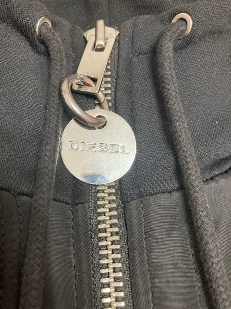 DIESEL ハイブリッド　パーカー　ジャンパー　ブルゾン　ブラック　黒　M
