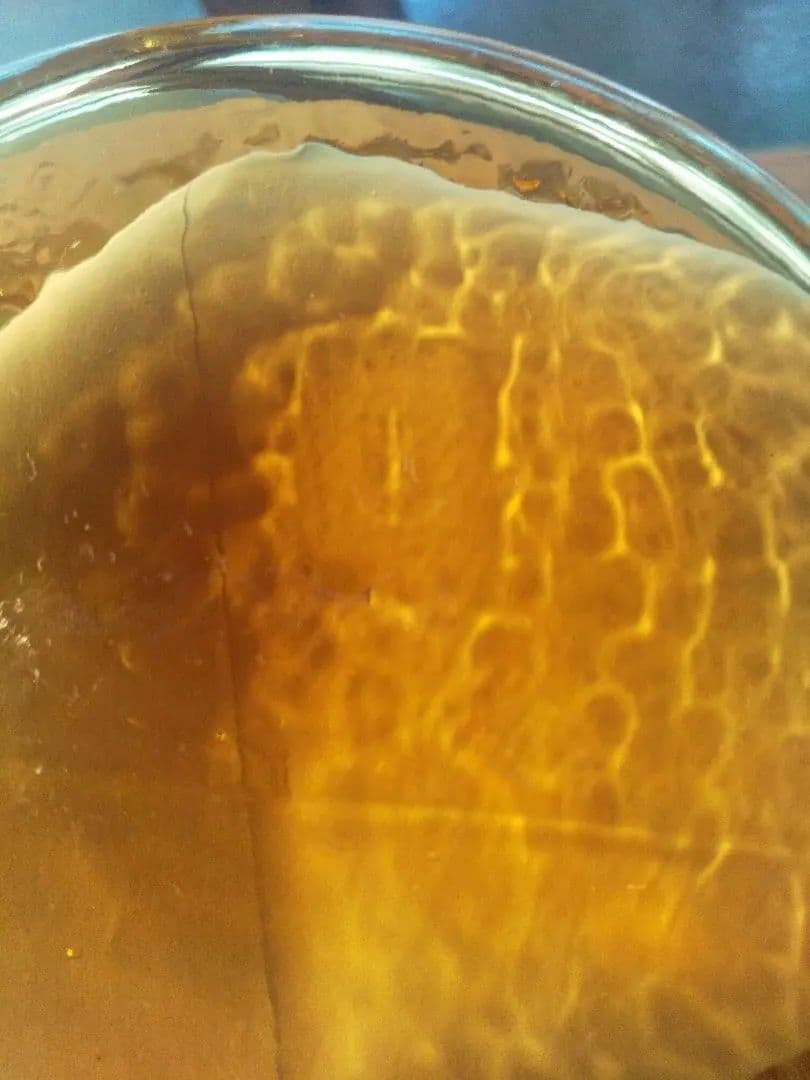 アンカーホッキング レインフラワー アンバー ピッチャー USAビンテージ