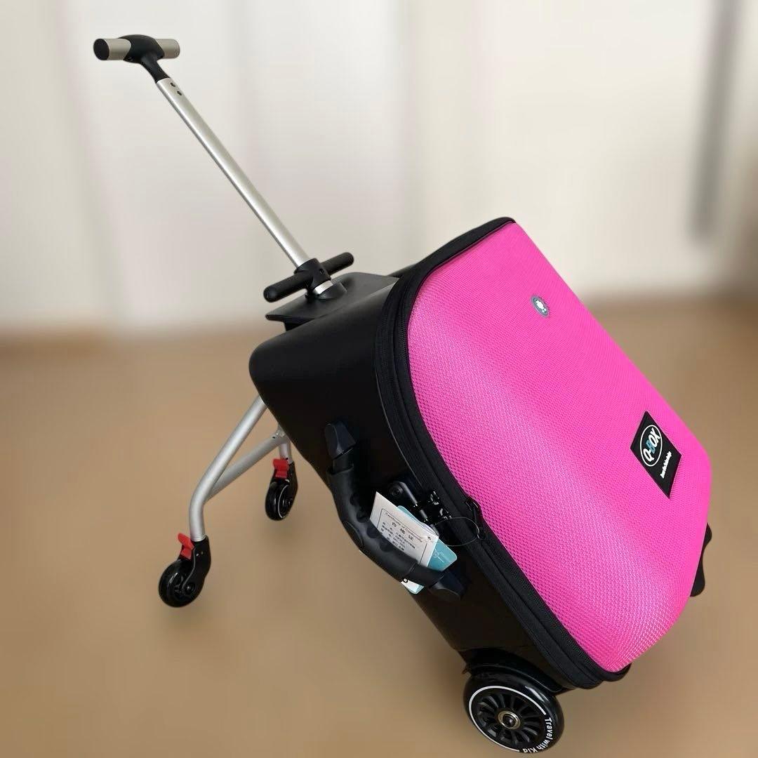 【新品未使用】子供が乗れるスーツケース　機内持ち込み TSAロック付き