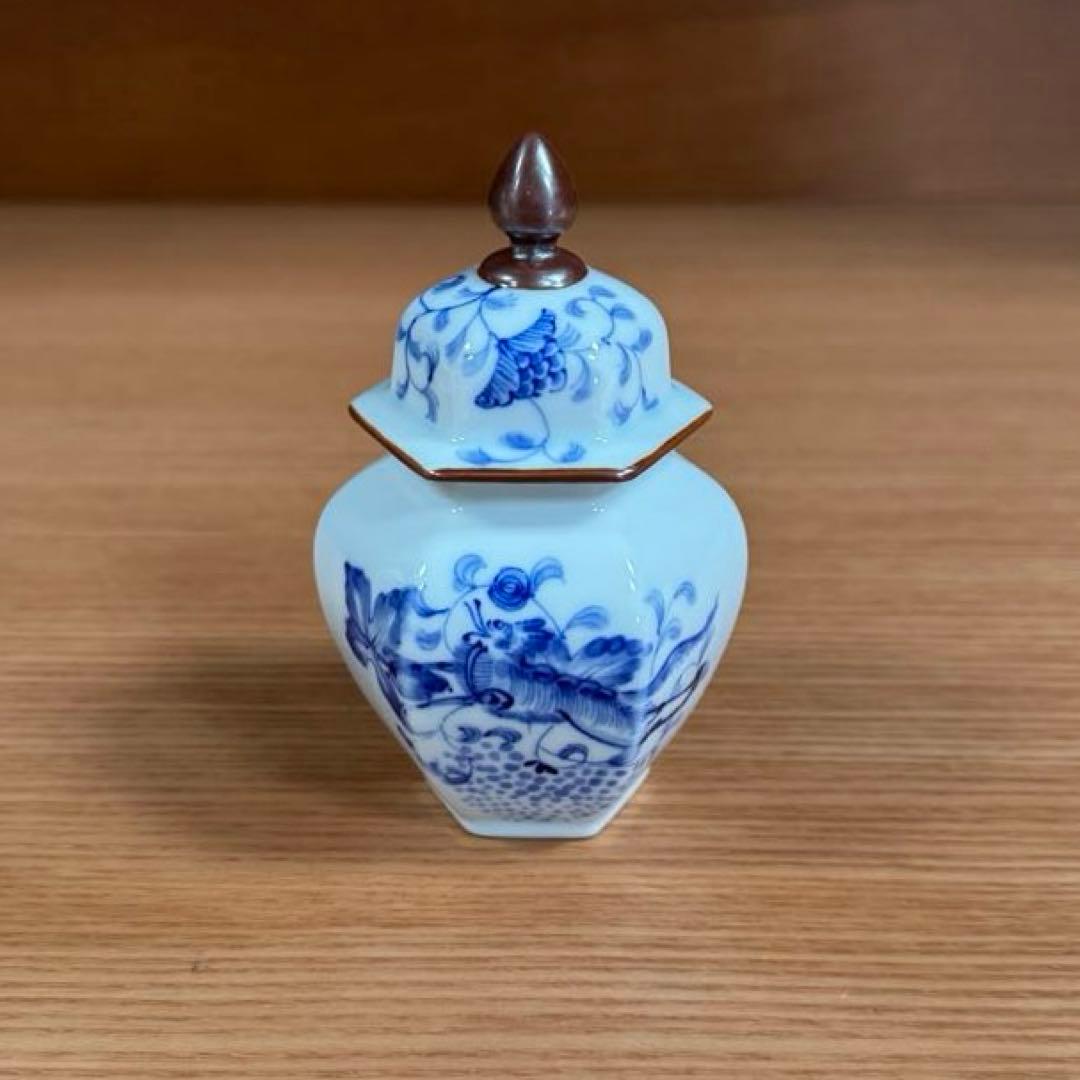 アリタポーセリンラボ：染付唐草鳳凰紋 ミニ沈香壷☆ 40個限定アイテム♪