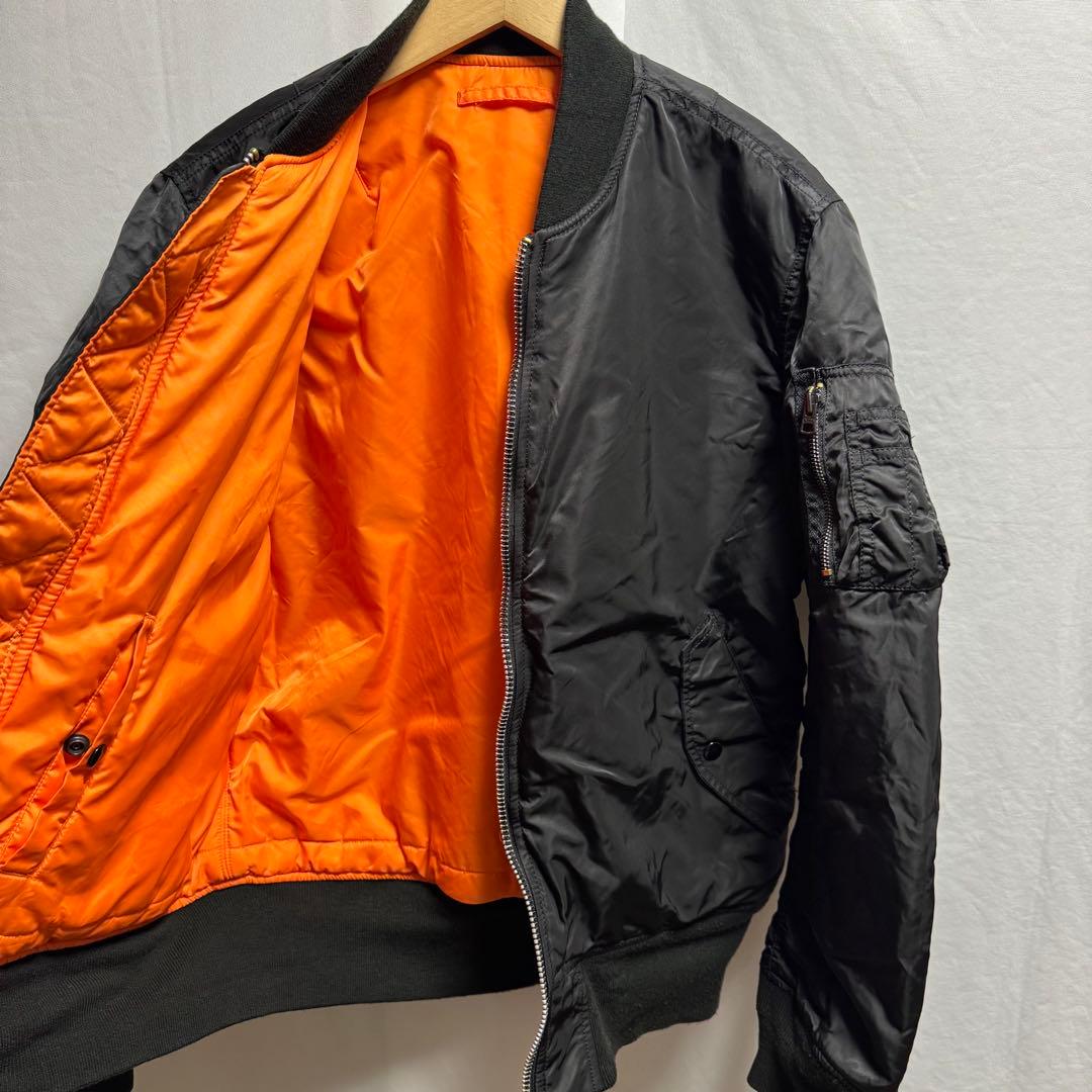 XLサイズ　ALPHA アルファ　MA-1 フライトジャケット　ブラック