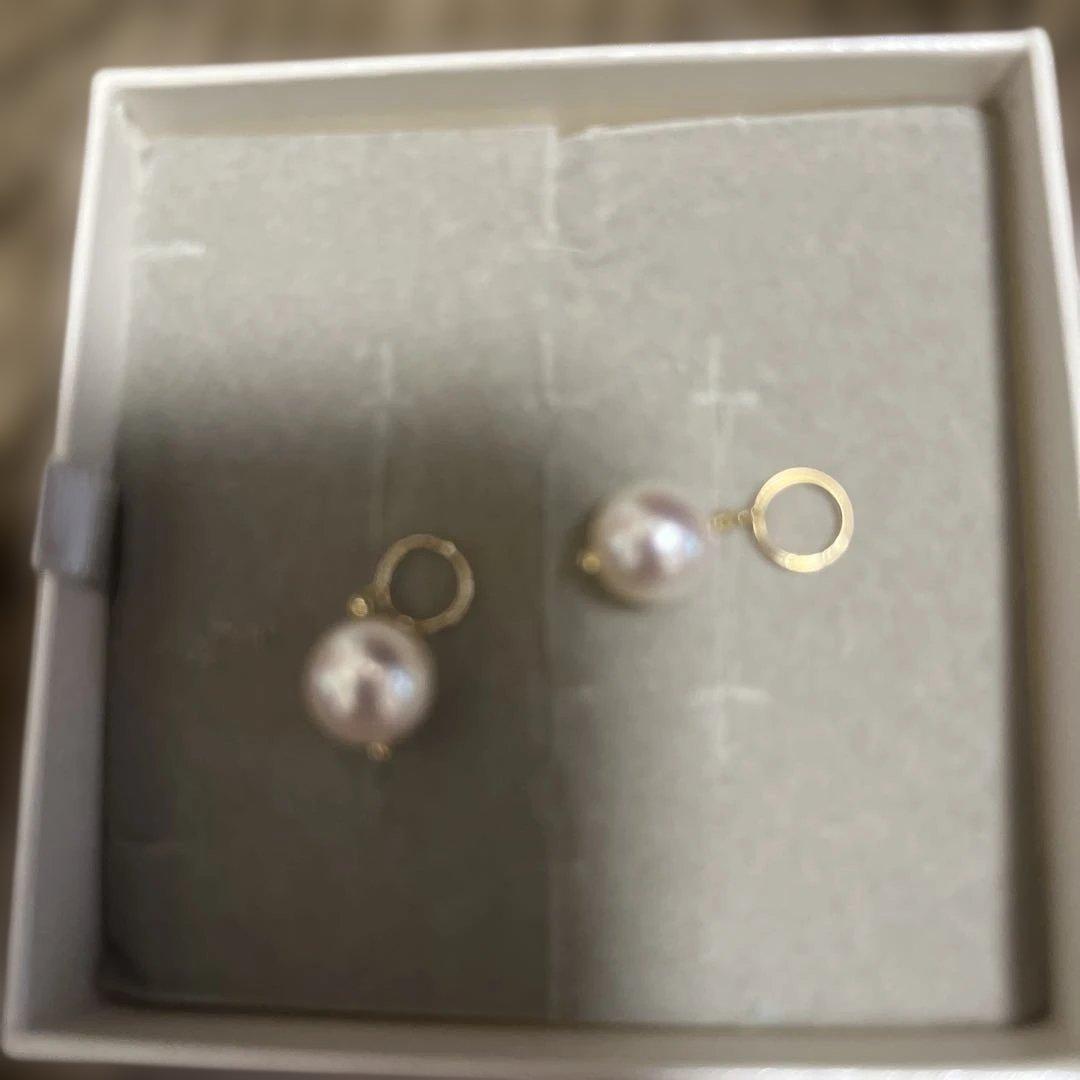 アコヤ真珠約8mm チャーム　１８K チャームのみ
