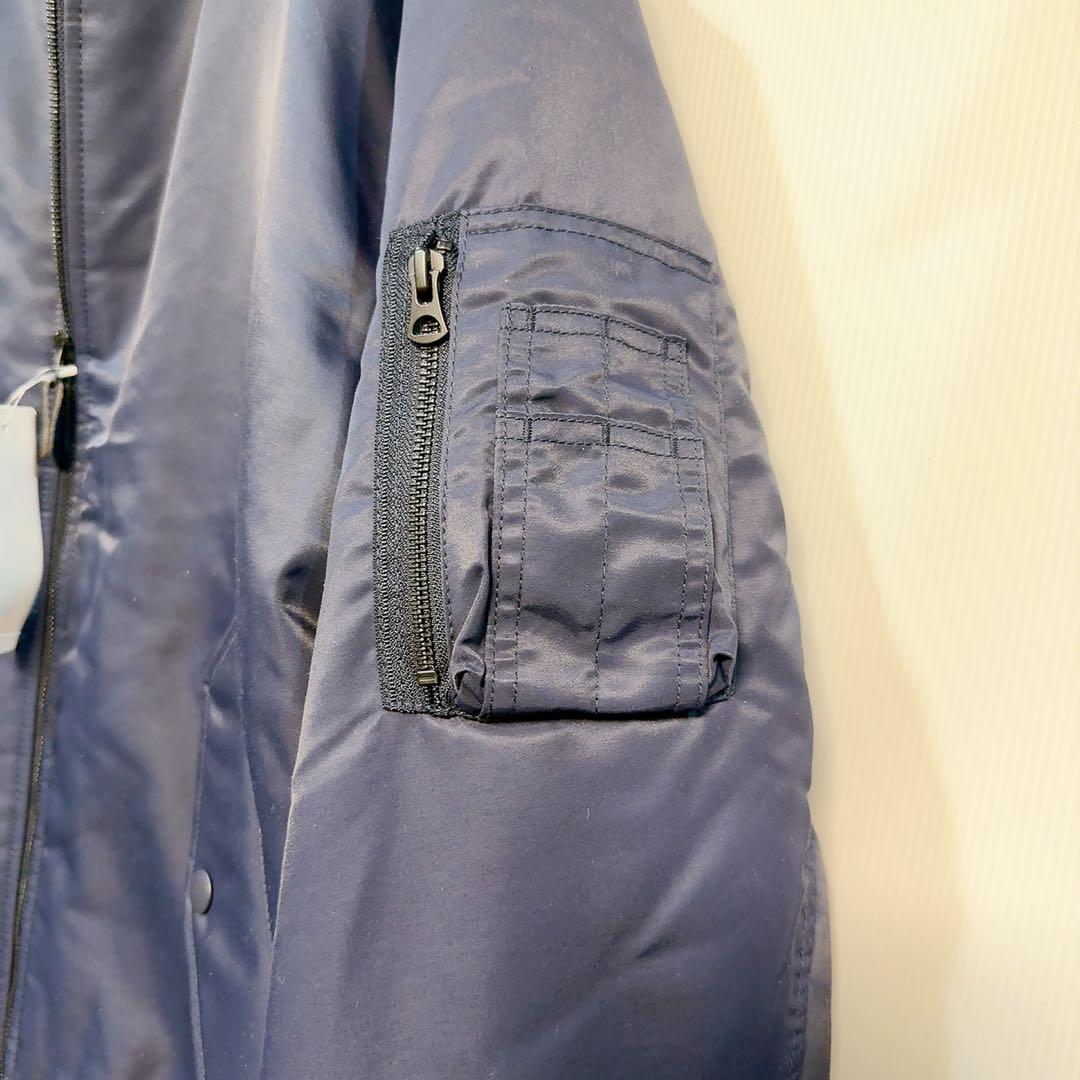 タグ付き未使用　ユニクロ(UNIQLO) MA‐1ブルゾン 紺　ネイビー