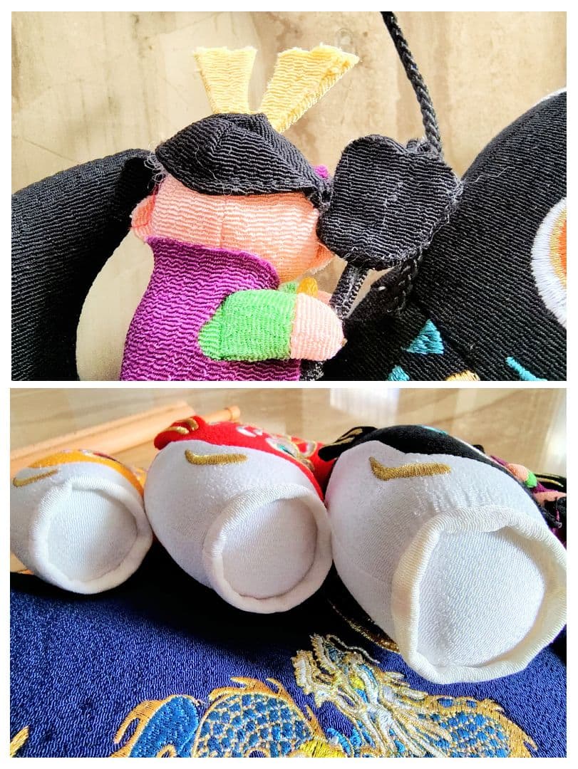 新品✨️室内用吊り飾りの鯉のぼり①大✨️ちりめん細工✕金糸刺繍が豪華でお洒落✨️