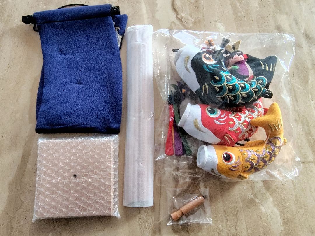 新品✨️室内用吊り飾りの鯉のぼり①大✨️ちりめん細工✕金糸刺繍が豪華でお洒落✨️