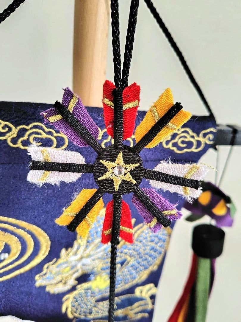 新品✨️室内用吊り飾りの鯉のぼり①大✨️ちりめん細工✕金糸刺繍が豪華でお洒落✨️