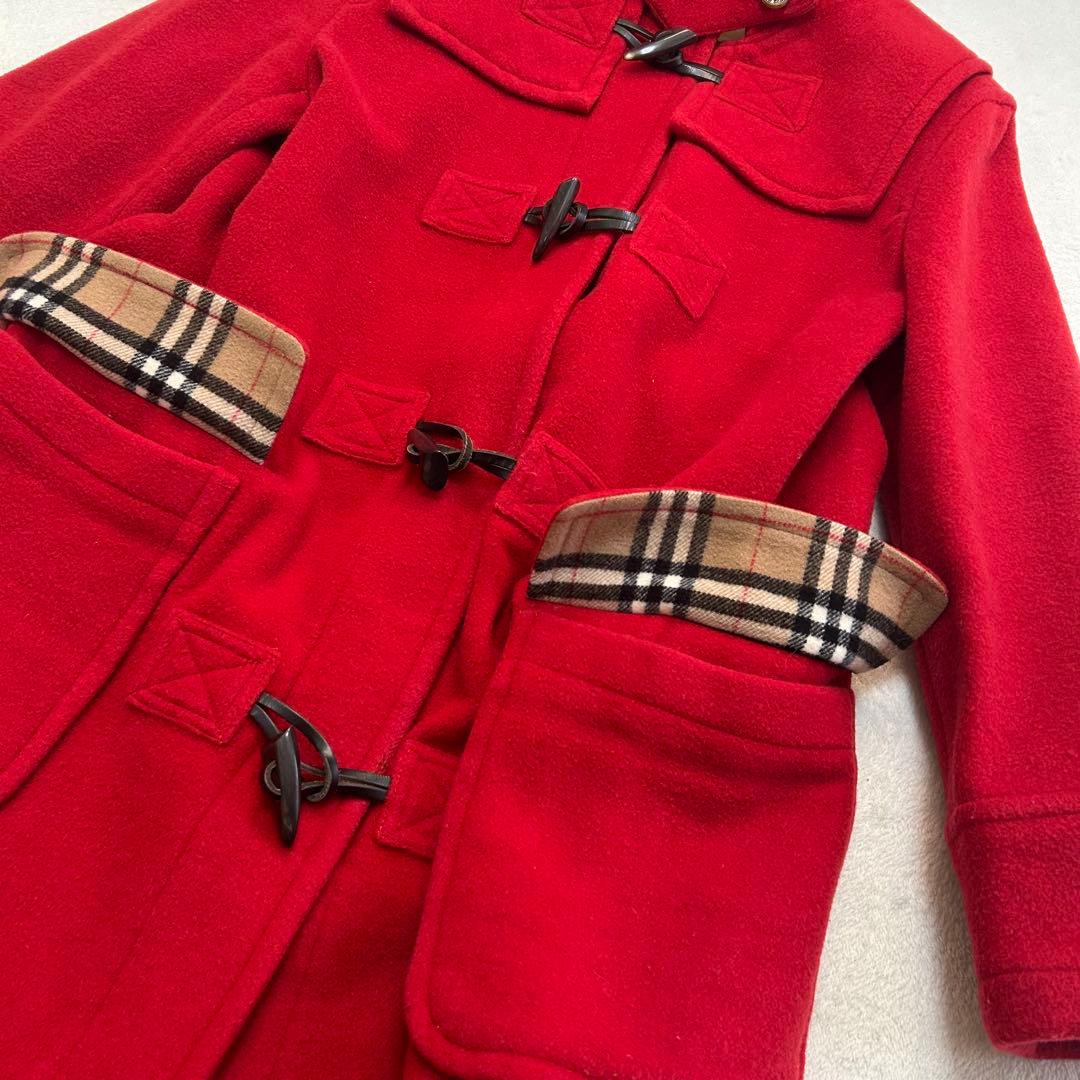 良好✨バーバリーブルーレーベル　ノバチェック フード　ダッフルコート　L 40