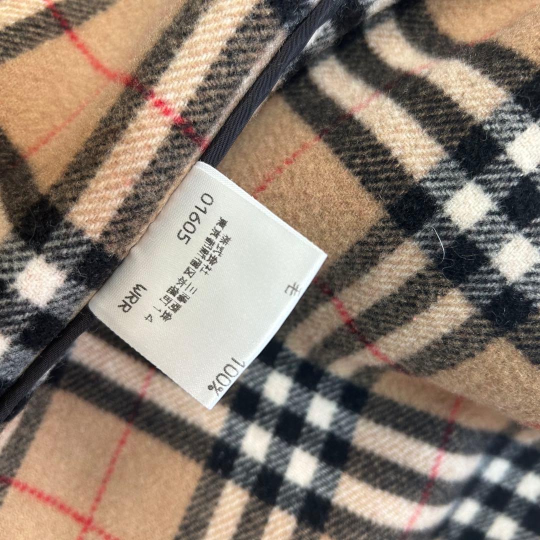 良好✨バーバリーブルーレーベル　ノバチェック フード　ダッフルコート　L 40